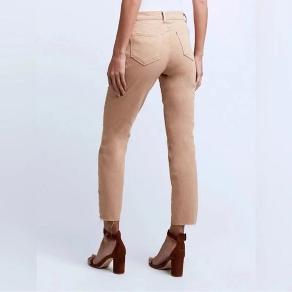 105- NWOT- LAGENCE $255 Sada Raw Hem Jean in Light Mocha Size 32 - Picture 2 of 2